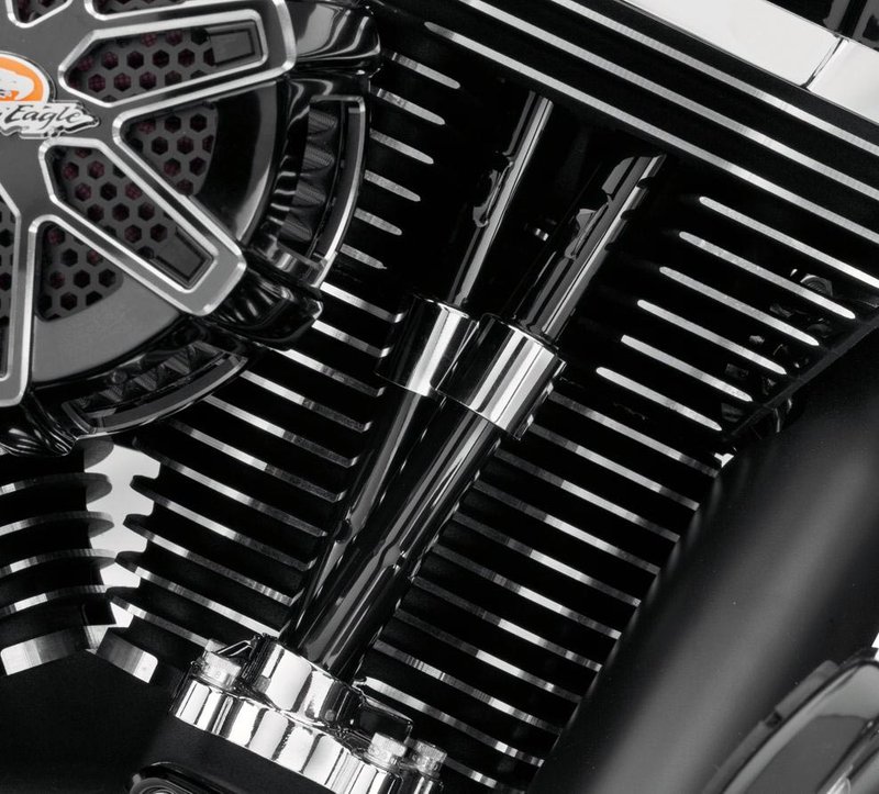 Harley-Davidson Accessories These pushrods have been designed to allow for easier installation, adjustment, and improved durability. The unique Screamin' Eagle design allows for installation of camshafts in the Twin Cam without the removal of the heads or rocker boxes. The design is also a great performer, constructed of stiff chrome moly tubing and thread-rolled adjusters. Installation retains the Original Equipment chrome short center tube for a high contrast look. Kit includes gloss black pushrod tubes and clips for adjustment of pushrods.