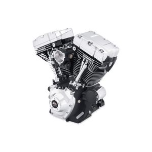 Harley-Davidson Accessories This street-tuned 120 cubic inch Screamin' Eagle Crate Motor takes your bagger from mild to wild. This engine is designed for bolt-in installation in the Original Equipment-style chassis of your Touring bike. The crankcase, cylinders and heads are painted black, and feature machined aluminum highlights and chrome covers for a stunning "show-and-go" look. Equipped with the ultimate large bore Screamin' Eagle 58mm Throttle Body (18% larger than stock), this engine is capable of producing 106 horsepower and 117 lb-ft of torque at the rear wheel. The engine retains the Original Equipment vehicle warranty. U.S. delivered engines include a Manufacturer's Statement of Origin (MSO). CARB approval pending. Developed and tested in Milwaukee, this motor features the finest Screamin' Eagle components: 4.060 big-bore cylinders; 4-5/8" stroke SE Pro stroker flywheel and rod assembly; 10.5:1 high-compression nickel-plated forged pistons with Teflon coated skirt; Titanium SST piston rings; SE-259E high-lift cams; Perfect Fit push rods; SE high-performance lifters; CNC-ported MVA heads with automatic compression release; Screamin' Eagle Pro High-Flow 58mm EFI Throttle Body, high flow injectors and manifold clamps; machined lower rocker boxes for valve spring collar clearance; factory-machined engine cases; unique piston oilers for stroker clearance; Screamin' Eagle inner crankcase full complement cam needle bearings; SE Lefty high-performance crankcase output bearing and nitride bearing race; SE Performance spark plugs; and 120ST cam cover and cylinder head medallions.