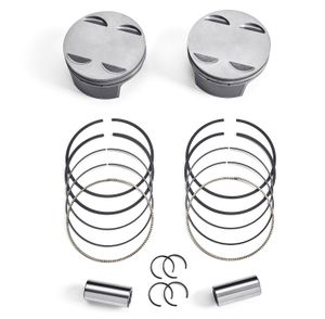 Harley-Davidson Accessories These pistons were developed specifically for the Screamin' Eagle Milwaukee-Eight 119CI and 122CI Stage III kits. They increase the compression of the engine and, in combination with these kits, provide an impressive increase in torque and power. Replacement pistons for '17-later Milwaukee-Eight models equipped with Screamin' Eagle 107CI to 119CI Stage III kits. Forged from high-strength aluminum. Precision-manufactured with coated skirts for a tightly toleranced fit and quieter operation. The complete set includes two pistons, rings, wrist pins and clips.