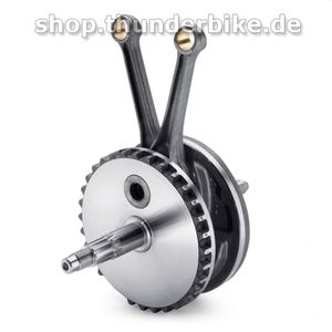 Harley-Davidson Accessories This 4-3/8" stroker flywheel assembly can be combined with 3-7/8" cylinders and pistons to produce 1690cc (103") displacement, 4.00" cylinders and pistons for 1800cc (110"), or with 4.060" cylinders and pistons for 1856cc (113") displacement. All EFI models require ECM calibration (priced separately). For race application only.