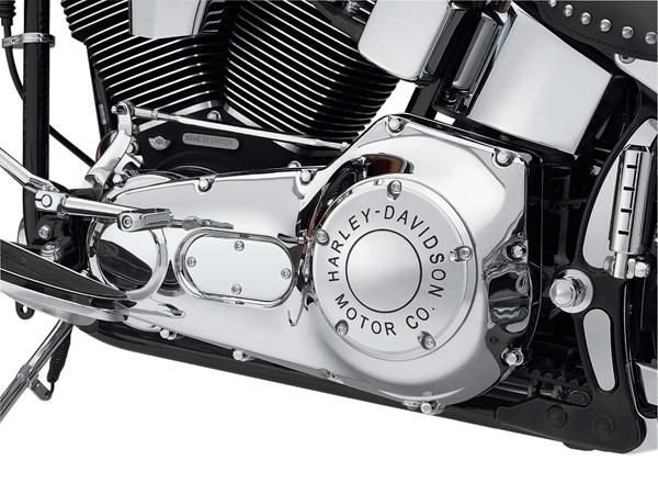 Harley-Davidson Accessories H-D Motor Co. Derby Cover in chrome. This collection personifies Harley style - it had better, because we put our name on it. The Harley-Davidson Motor Co. Collection.
