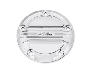Harley-Davidson Accessories Airflow Timer Cover. Shaped to cheat the wind, the Airflow Collection features a raised bridge with 3 laminar grooves that float over the recessed panels. Polished and mirror-chromed layered surfaces capture light, while shadows frame the subtle black-filled Harley-Davidson signature, setting the stage for your one-of-a-kind custom ride. Includes chrome-plated mounting hardware.