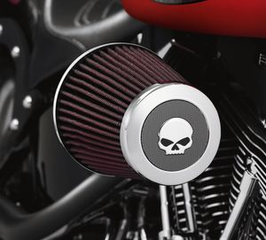 Harley-Davidson Accessories Willie G Skull Heavy Breather Endcap, Chrome