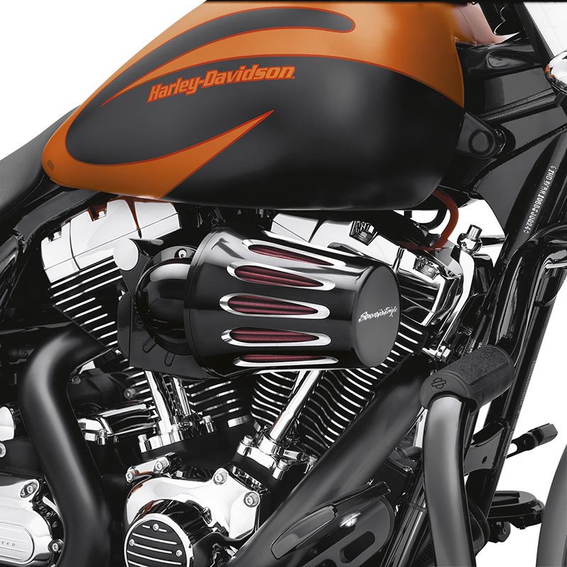 Harley-Davidson Accessories Heavy Breather Teardrop Slotted Air Cleaner Cover