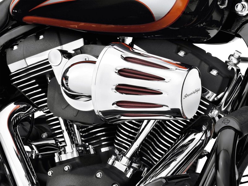 Harley-Davidson Accessories Heavy Breather Teardrop Slotted Cover Kit