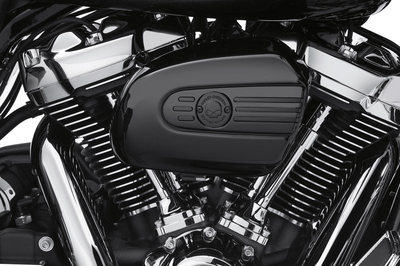 Harley-Davidson Accessories Willie G Skull Air Cleaner Trim in black. Penned at the hand of Willie G®, the famous Skull Collection makes a shift to the dark side. Completely drenched in black, the raised skull and surrounding Harley-Davidson® Motorcycle script add a subtle ominous touch to your ride. The matte finish easily coexists alongside gloss black or wrinkle black surfaces. Includes matching black hardware. Complete the look with additional accessories from the Harley-Davidson Willie G Skull Collection.