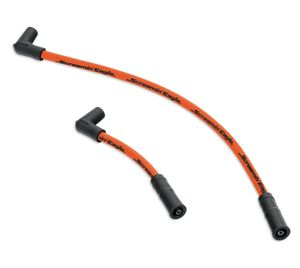 Harley-Davidson Accessories Fat 10mm plug wires add dimension and style to your ride. Screamin' Eagle boot design and suppression core wires ensure a solid connection and maximum voltage transfer between coil and plugs. "Screamin' Eagle" logo printed along the wire to add style. Sold as a pair.