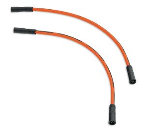 Harley-Davidson Accessories Fat 10mm plug wires add dimension and style to your ride. Screamin' Eagle boot design and suppression core wires ensure a solid connection and maximum voltage transfer between coil and plugs. "Screamin' Eagle" logo printed along the wire to add style. Sold as a pair.