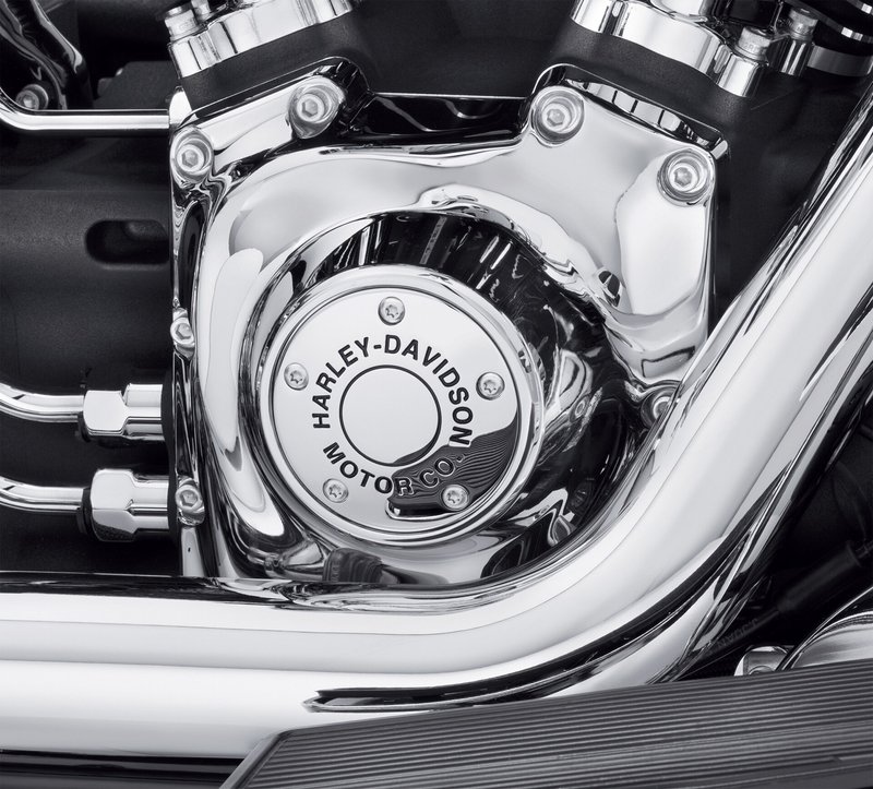 Harley-Davidson Accessories H-D Motor Co. Timer Cover in chrome. This collection personifies Harley style - it had better, because we put our name on it. The Harley-Davidson Motor Co. Collection. Includes chrome-plated stainless steel mounting hardware.