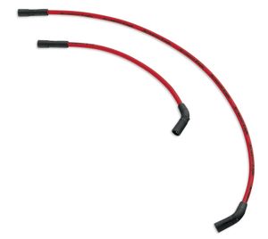 Harley-Davidson Accessories Fat 10mm plug wires add dimension and style to your ride. Screamin' Eagle boot design and suppression core wires ensure a solid connection and maximum voltage transfer between coil and plugs. "Screamin' Eagle" logo printed along the wire to add style. Colour: red. Sold as a pair.