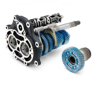 Harley-Davidson Accessories Born from racing, the Screamin' Eagle Racing - King 6 is a battle-tested performance transmission developed by the Harley-Davidson Factory Race Team competing in the Mission King of the Baggers series. Engineered for enhanced gear engagement and durability. Key features include modified back-cut angles on the shift dogs to improve gear engagement, and super premium heat treat and shot peening on gears and shafts to ensure race-tough strength and durability. You'll enjoy the smooth shifting performance and know this transmission is built with extreme performance in mind. Bolt-in installation. Super premium heat treated and shot peened gears ensure race-tough strength and durability. Torque capacity increased by +25% over the Original Equipment transmission. Smooth gear engagement for quicker shifts. Back cut gears and shift lug/pockets undercut for improved engagement and reduced friction. Upgraded bearings. Requires Gasket Installation Kit (P/N 36300043), which includes gaskets, O-rings, main drive seal and bearing, and inner primary bearing race (sold separately).
