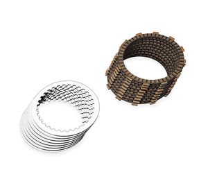 Harley-Davidson Accessories Newly-developed friction material delivers longer life than Original Equipment friction discs. Kit includes new precision-machined flat steel plates.