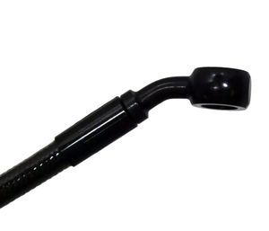 Harley-Davidson Accessories Upper brake line in diamond black, 35° front, 30.5" length, for Harley-Davidson models. Replacement for part 38141-10.