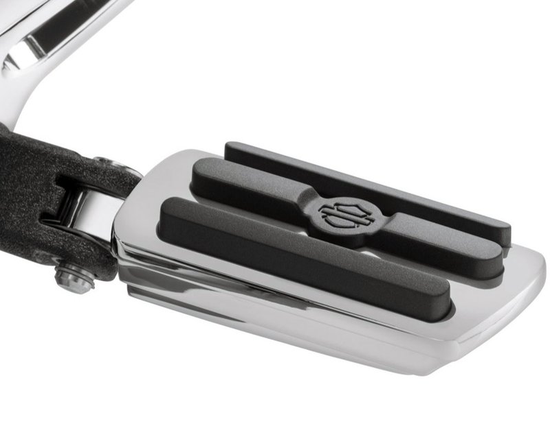 Harley-Davidson Accessories The Chrome and Rubber Custom Footpegs, large size.