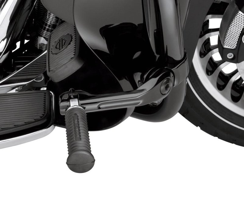 Harley-Davidson Accessories Adjustable Highway Peg Mounting Kit, Long Angled, Black