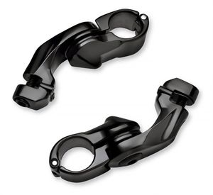 Harley-Davidson Accessories Adjustable Highway Peg Mounting Kit, Short Angled, Black