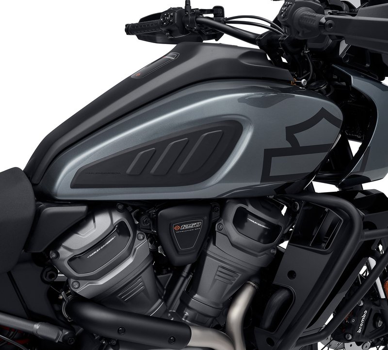 Harley-Davidson Accessories Tank Knee Pad Kit, Black Rubber