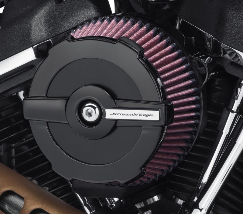 Harley-Davidson Accessories Screamin' Eagle Ratchet Air Cleaner Cover, Black