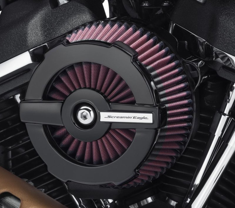 Harley-Davidson Accessories Screamin' Eagle Ratchet Air Cleaner Cover, Black