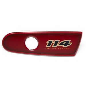 Harley-Davidson Accessories 120th Anniversary Air Cleaner Trim, Standard. Proudly celebrate 120 years of Harley-Davidson quality. This easy-to-install air cleaner screen comes standard on limited edition Harley-Davidson® 120th Anniversary models. Handsome gloss red fade finish with subtle gold and black accents. Indicates engine displacement of 114 cubic inches. For models with original wedge-shaped air cleaner cover.