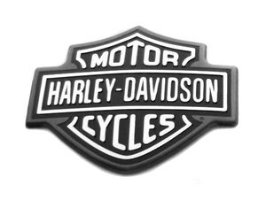 Harley-Davidson Tank Medallion, left, Bar & Shield.