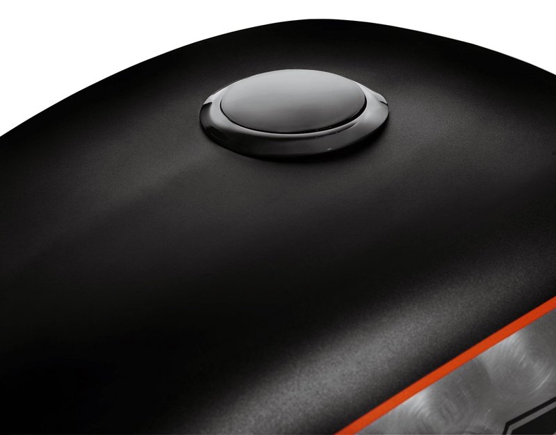 Harley-Davidson Accessories Emphasise the long, lean look of the fuel tank with this original Harley-Davidson flush mount fuel cap. The kit offers a pop-up filler design that replaces the original equipment twist-on fuel cap; a simple push and the filler cap pops up to provide ample grip, even while wearing gloves. Easy to install, the cap assembly screws into position and the self-adhesive decorative ring finishes the look. The complete kit includes a screw-in mount, pop-up cap and matching trim ring.