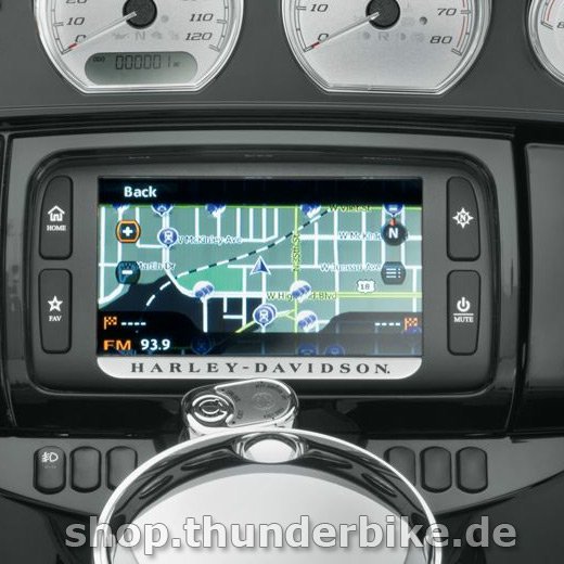 Harley-Davidson Accessories Take a big step up the technology ladder. Designed for plug-and-play installation, the Boom! Box 6.5GT Infotainment System is the ideal upgrade for Touring models equipped with the standard Boom! Box 4.3 radio. One look at the brilliant 6.5" display and you know this is something special. Factory-equipped with AM/FM radio, weather alert, integrated iPod and USB audio device playback, map-based GPS navigation, and Bluetooth pairing of mobile phones and wireless headsets. - Low-distortion 25 watt/channel amplifier optimised for great sound in an open-air environment - Cleaner, sharper sound at volumes up to 25% louder than previous Original Equipment radios - Built-in automatic volume control compensates for increased noise levels as speed increases - Automatically adjusts bass and treble for optimal performance - Glove-friendly touchscreen, joystick hand controls and hands-free voice recognition - Optional Bike-to-Bike communication, SiriusXM satellite radio, XM weather and traffic services, and other features are just a plug-in module away