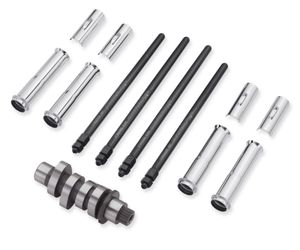 Harley-Davidson Accessories This kit was developed for the budget minded rider that wants to experience that adrenalin-pumping burst of speed while heading toward the red line. The additional power starts to build @ 3000 RPM and continues to build by up to 24% at redline. Riding the bike aggressively will require downshifting to lower gears to keep the engine operating in the higher RPM range. Ideal for riders looking for excitement and are willing to ride in the upper RPM range. Produces greater acceleration in the mid and upper RPM range. Minimally invasive, only requiring opening of the cam chest. Retains Original Equipment Factory Warranty. 50-State U.S. EPA compliant.