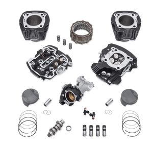 Harley-Davidson Accessories This Stage IV Kit was developed to deliver maximum horsepower from the Milwaukee-Eight engine - all the way to the redline. The system-matched combination of larger displacement cylinders, free flowing CNC-Ported cylinder heads and a cam with the highest available valve lift are the starting point to building the perfect engine for the performance junkie.