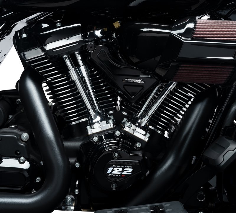 Harley-Davidson Accessories This Stage III kit has been developed to deliver the kind of real-world power increase Touring riders will feel each time they roll on the throttle. The bump up in displacement and compression paired with a Screamin' Eagle SE8-511 camshaft deliver a significant increase in torque and power over stock and may restore the sensation of riding solo when you're loaded down with a passenger and gear. Black Highlighted. Delivers up to 31% more horsepower and 18% more torque compared to the Original Equipment engine configuration. This street-compliant performance kit has been designed and tested as a system by the performance experts at Harley-Davidson. Includes 4.155" Big Bore Bolt-On Cylinders, Forged 10.9:1 High Compression Pistons and Rings, SE8-511 Camshaft, High Capacity Tappets, Stage III Timer Cover Medallion. Includes Multi-Layer Coated Head Gaskets, Cylinder Base and Cam Cover Gaskets, most necessary gaskets and seals. Pending 49-State U.S. EPA compliant. Race only.