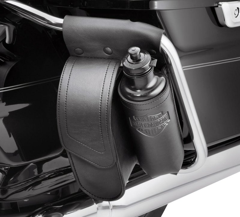 Harley-Davidson Accessories Saddlebag Guard Bag with Water Bottle Holder, Left