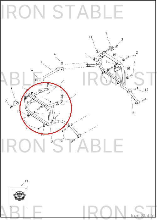 Harley-Davidson Nut, M6, Lock, Flange