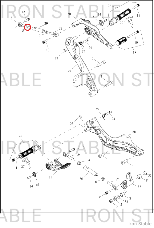 Harley-Davidson Nut, Hex