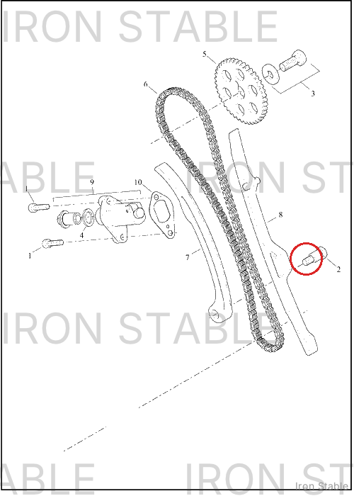 Harley-Davidson Shoulder Bolt, Hex Hd, M8