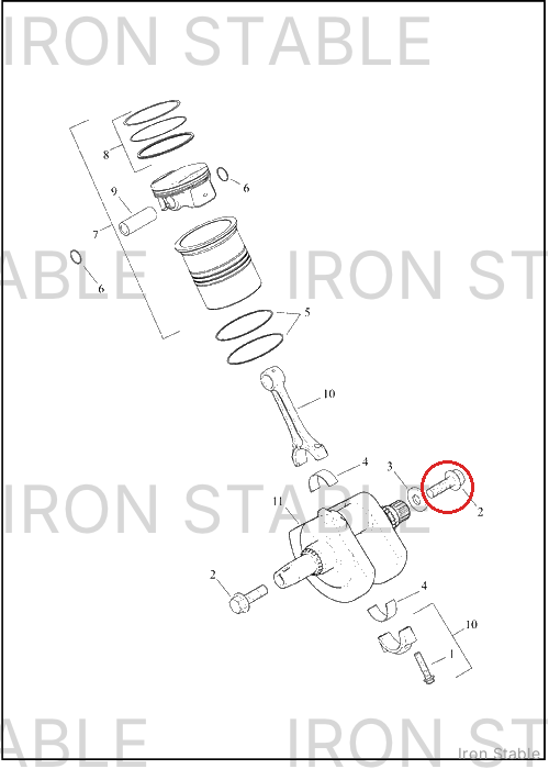 Harley-Davidson Bolt, Flange, M14 X 45, Phos&Oil