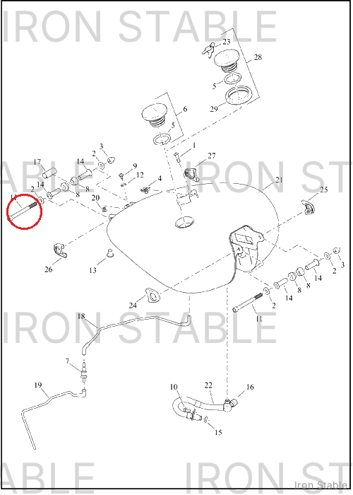 Harley-Davidson Screw, 3/8-16 X 4.25, Hex Head, 