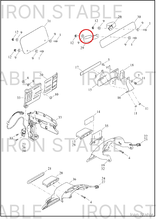 Harley-Davidson P-Clamp, 49mm
