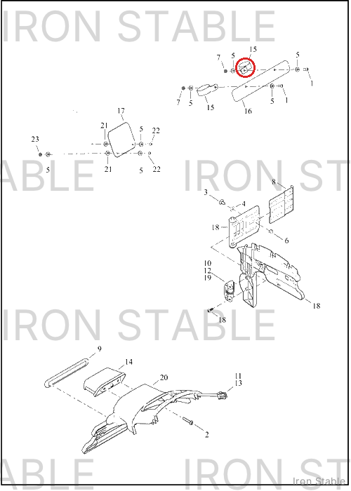 Harley-Davidson Clamp, P, 56mm