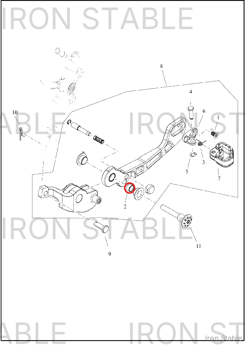 Harley-Davidson Bushing, Plain, Brake, Lever