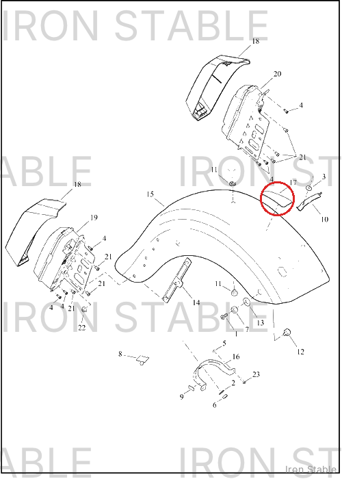 Harley-Davidson Tape, Prot, Fl Seat Fender Prote