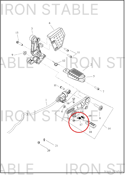 Harley-Davidson Spring, Coil, Torsion, Adj, Brake