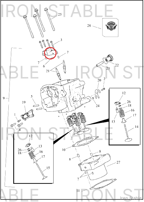 Harley-Davidson O-Ring, Cam Cap