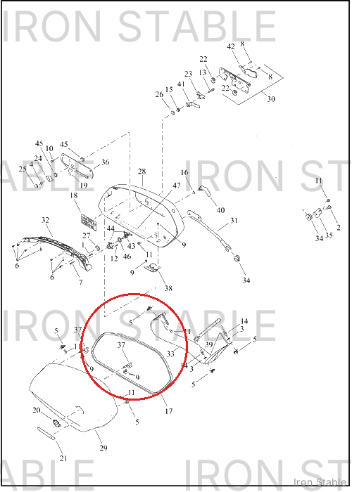 Harley-Davidson Grommet, S-Bag Seal