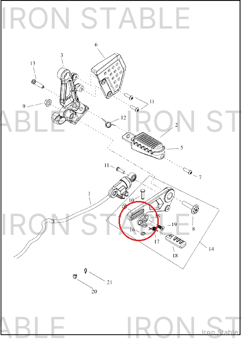 Harley-Davidson Clip, Retg, Side Mount