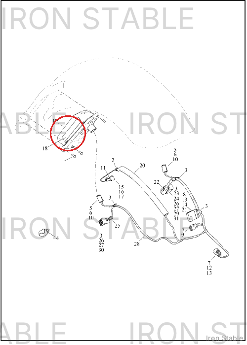Harley-Davidson Spacer, Taillight