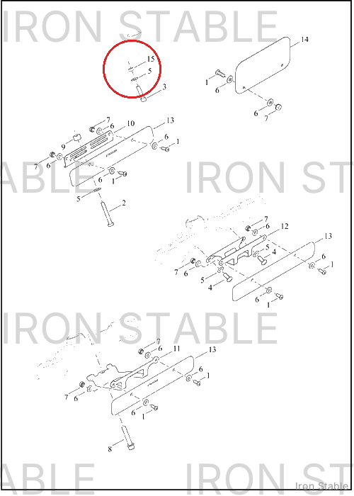 Harley-Davidson Spacer, Front Lic Pl Bracket