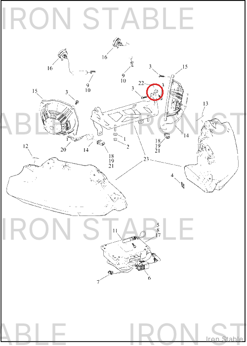 Harley-Davidson Spacer, Aluminum