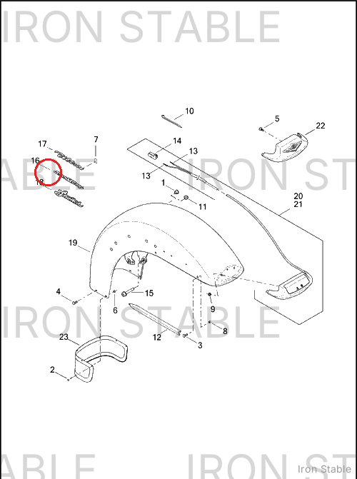 Harley-Davidson Nameplate, Front Fndr