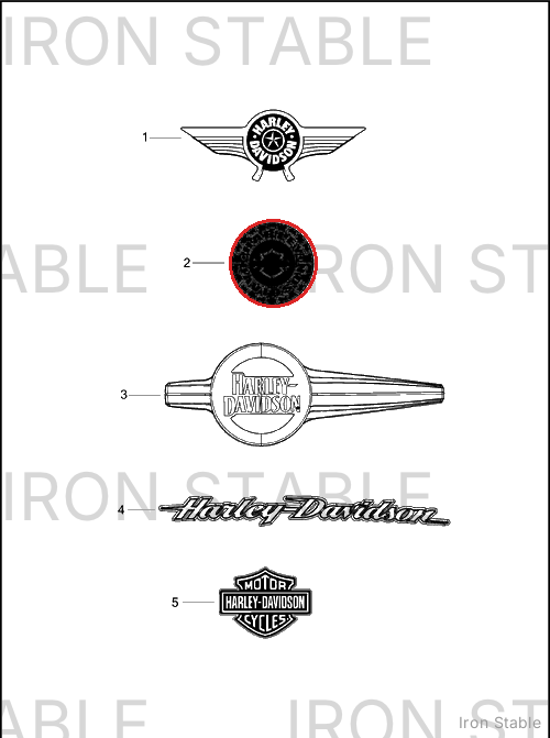 Harley-Davidson Medallion, F'tank