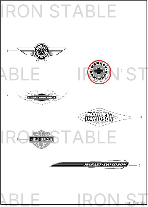 Harley-Davidson Medallion, F'tank